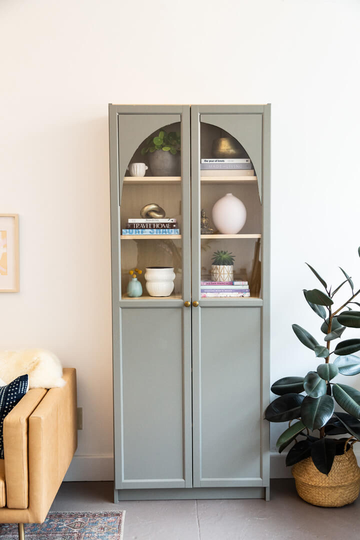 IKEA billy book case into arched cabinet