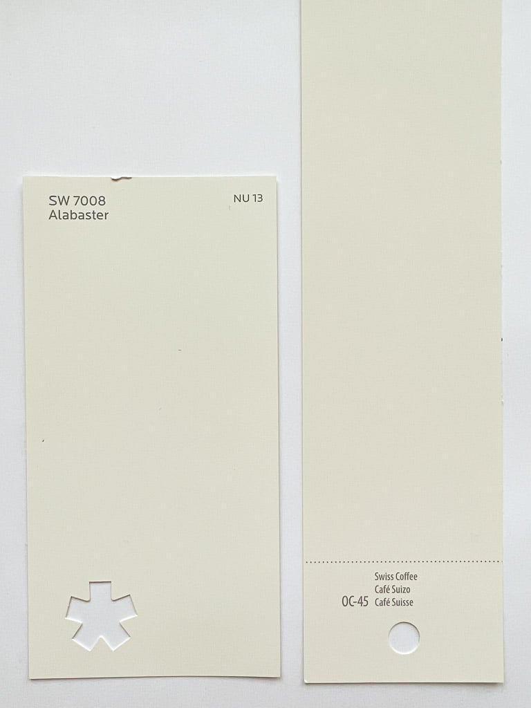 Sherwin Williams Pure White vs. Benjamin Moore Alabaster