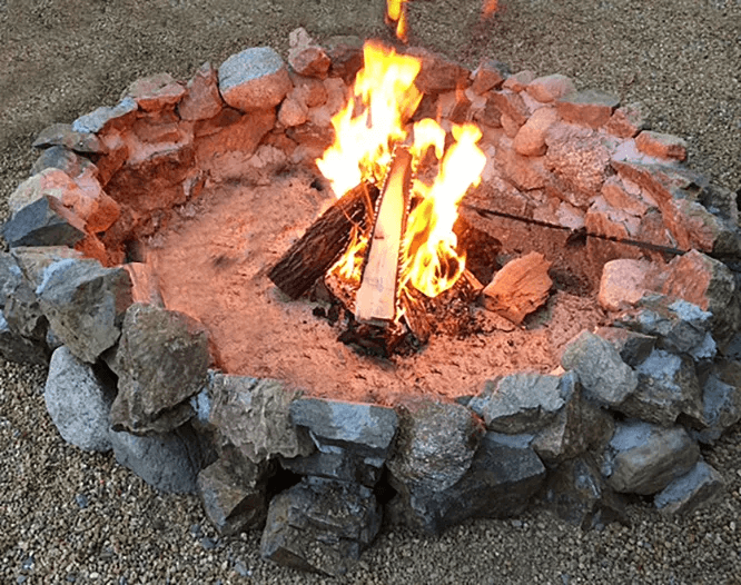 campfire style DIY fire pit