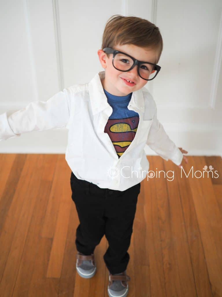 DIY Clark Kent costume