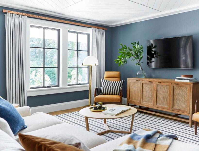 Blue grey paint colors on sale for living room