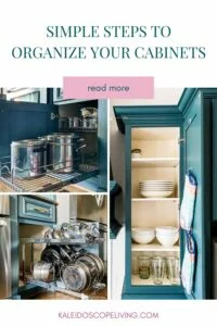 how to organize kitchen cabinets