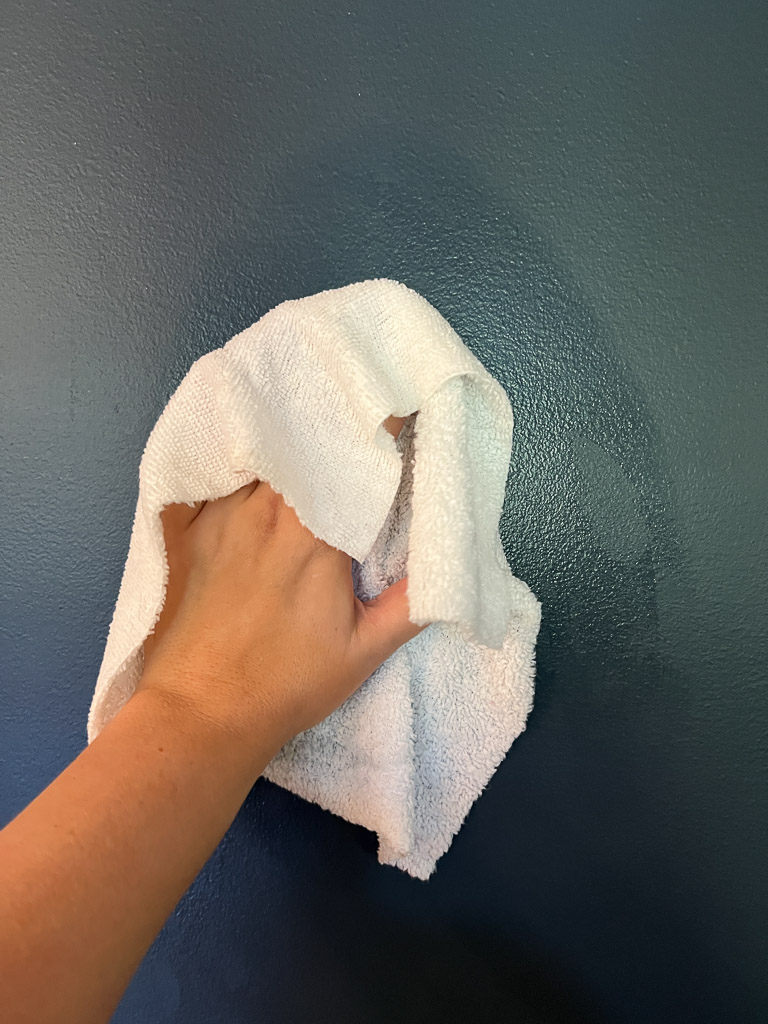 wipe down wall before applying wallpaper