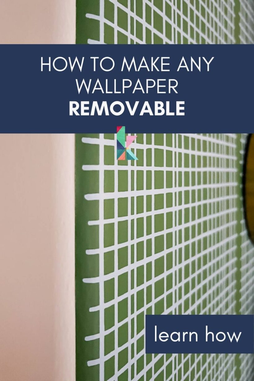 how to make any wallpaper removable Pinterest graphic
