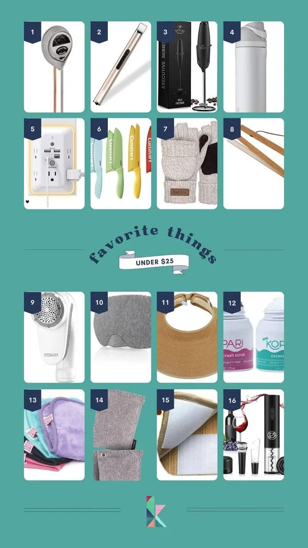 favorite things gifts ideas under $25