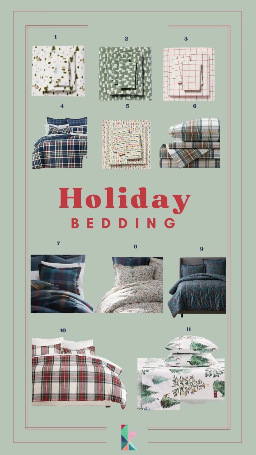 2022 Holiday bedding