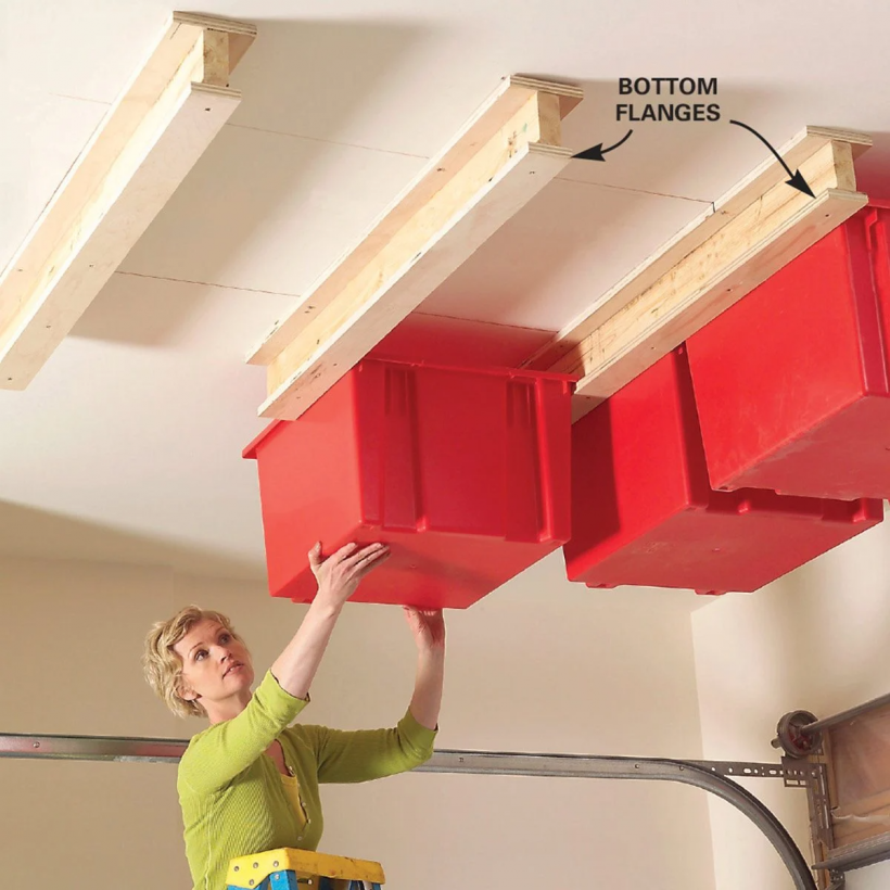 Suspended Garage Shelves - Organize and Decorate Everything