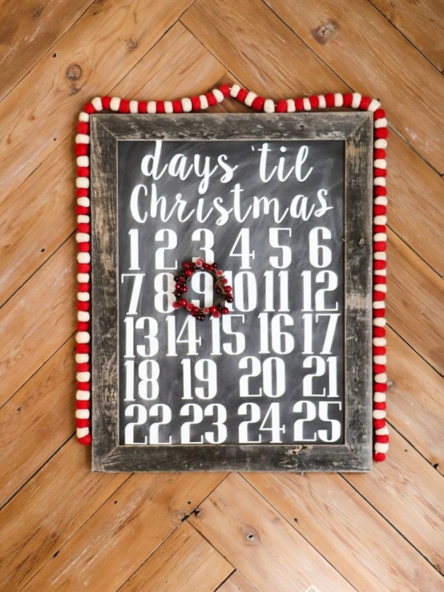 Easy DIY Christmas Countdown Calendar