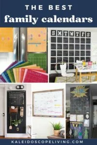 collage image of the best family calendar ideas