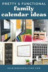 collage image of the best family calendar ideas