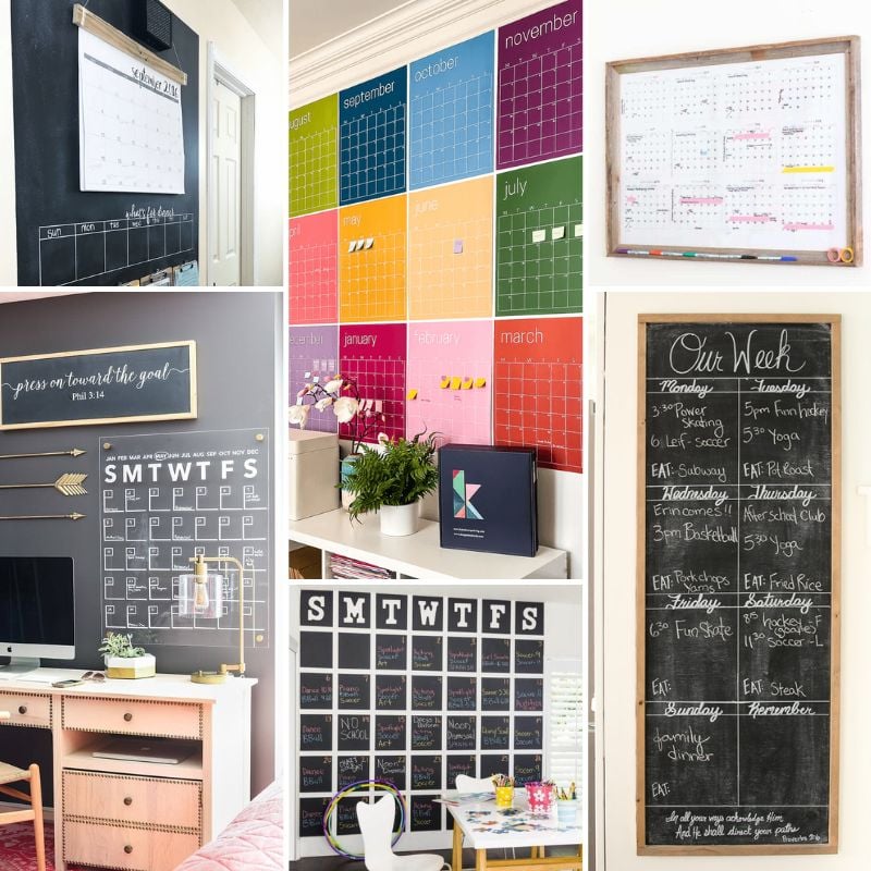 Oversized Chalkboard Calendar