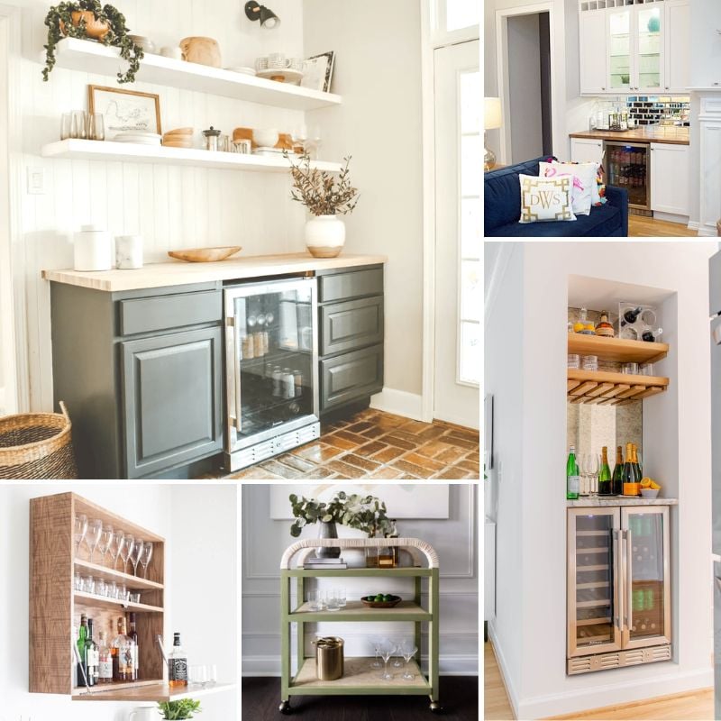 Built-In Coffee Bar Inspiration - Farmhouse Living