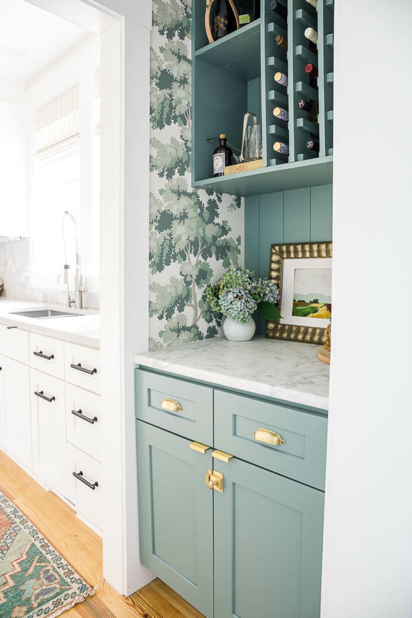 Mini fridge drawers and ice maker in bar - Transitional - Home Bar