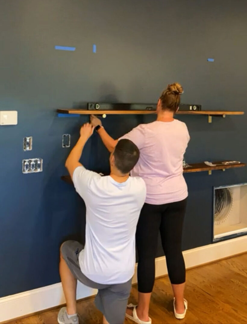 The Absolute Easiest DIY Wall Shelves
