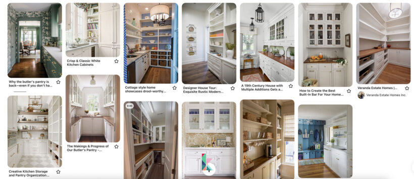 butler's pantry design ideas on Pinterest board