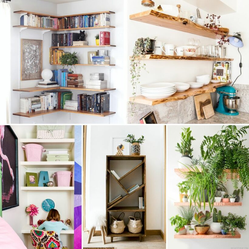 DIY Floating Corner Shelves - A Beautiful Mess