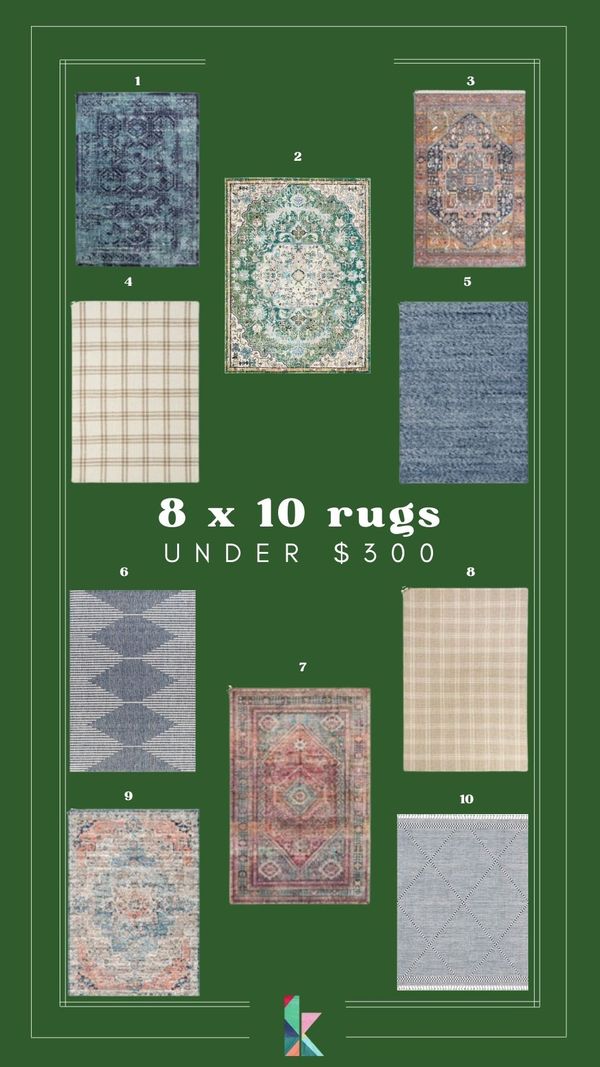 affordable area rugs under $300 from  Kaleidoscope Living