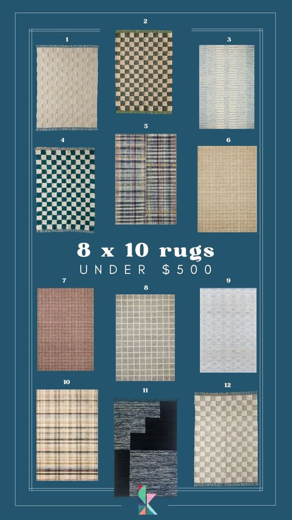 affordable area rugs under $500 from  Kaleidoscope Living