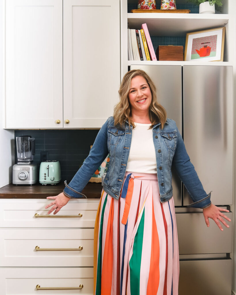DIY Butler's pantry pictured with Tasha Agruso of Kaleidoscope Living