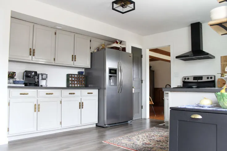 Mindful Grey on kitchen cabinets 