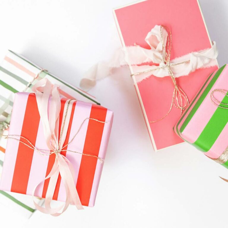 colorful wrapped presents