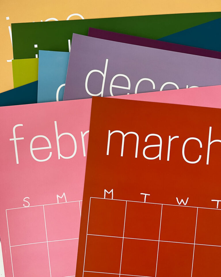 Tips & Ideas for Our Giant Monthly Wall Calendar