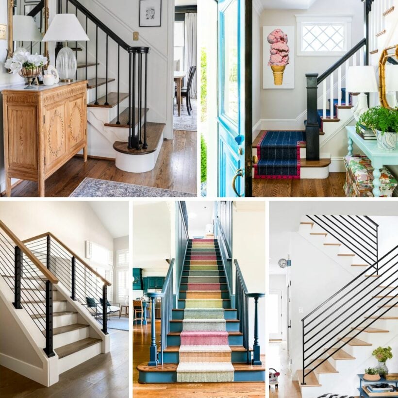 15 Chic Stair Railing Ideas to Update Your Staircase