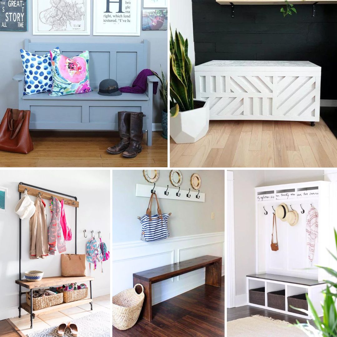 Make Your Home More Welcoming with an Entryway Bench with Coat Rack