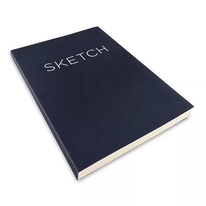 navy blue sketch book
