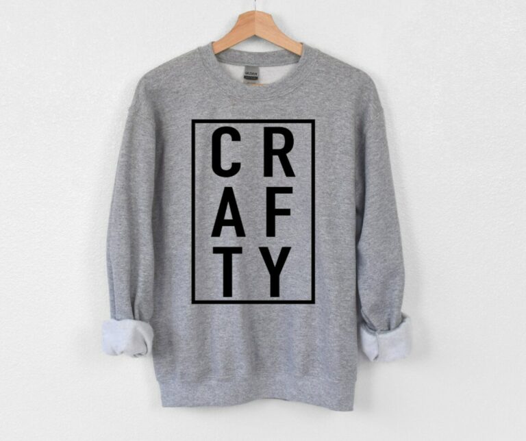grey crafty sweatshirt