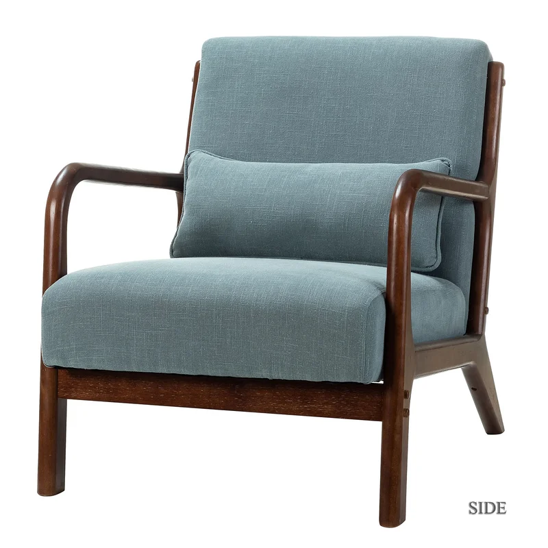 linen and wood accent chair from Wayfair for under $300