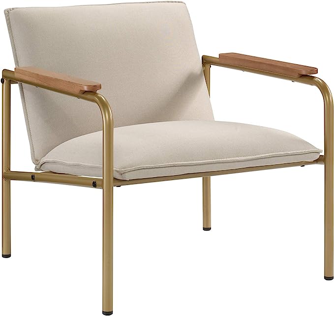 modern gold frame accent chair for under $150 from Amazon