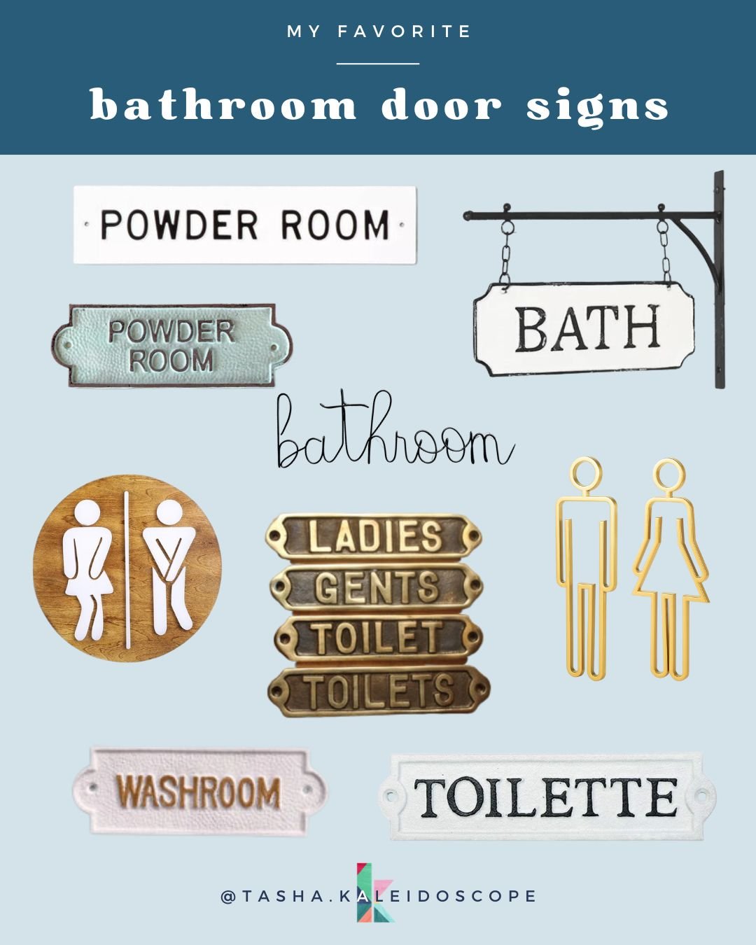 30+ Cute Bathroom Signs For Your Doors & Walls