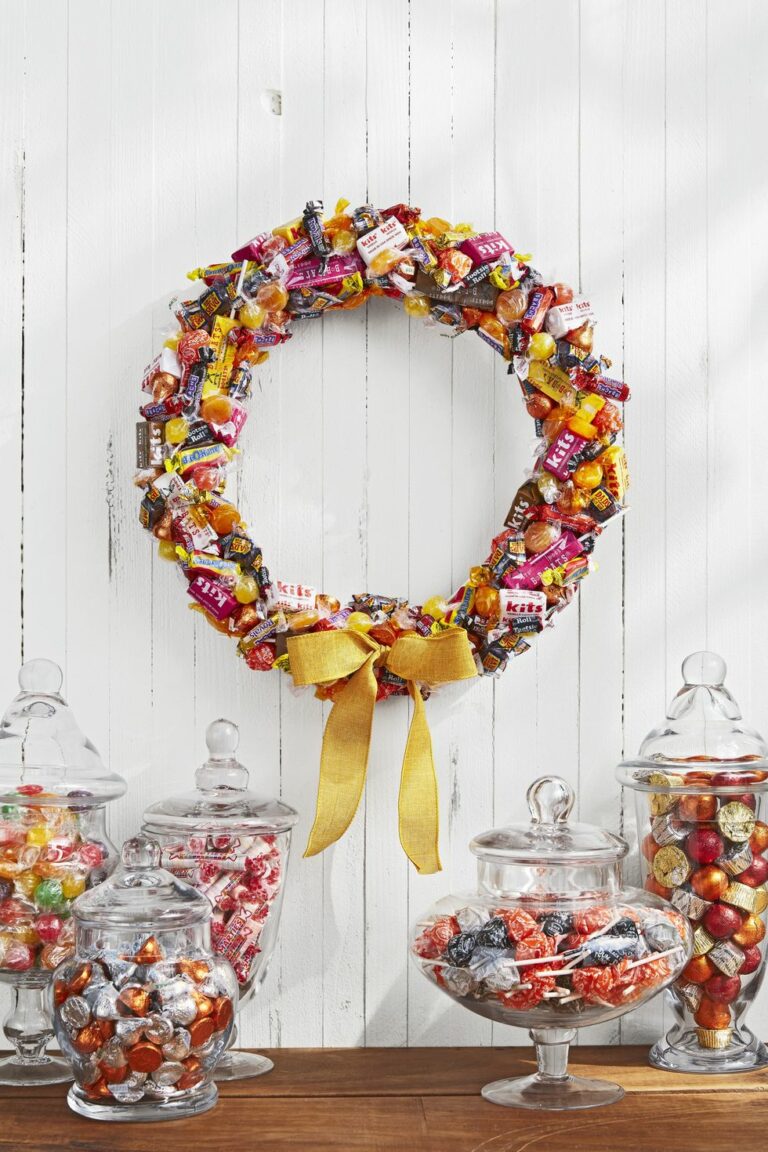 diy candy wreath