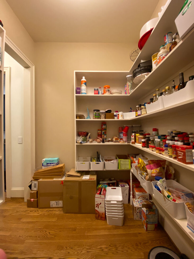 walk-in pantry before makeover