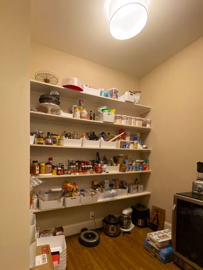 walk-in pantry before makeover