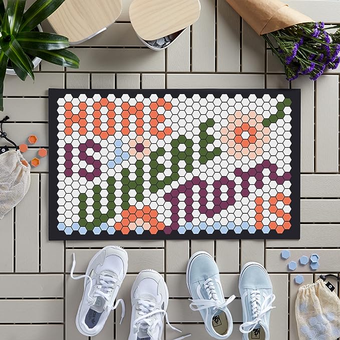 customizable Letterfolk tile door mat