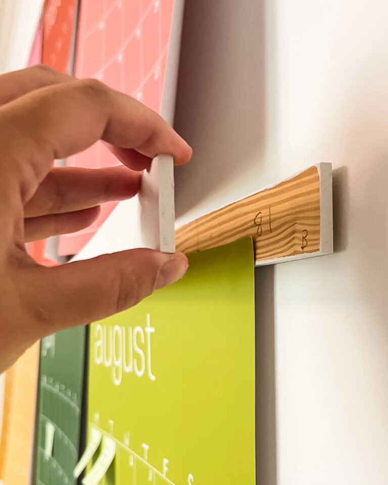 diy magnetic poster hangers side view