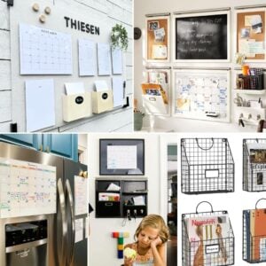 collage image of family command centers