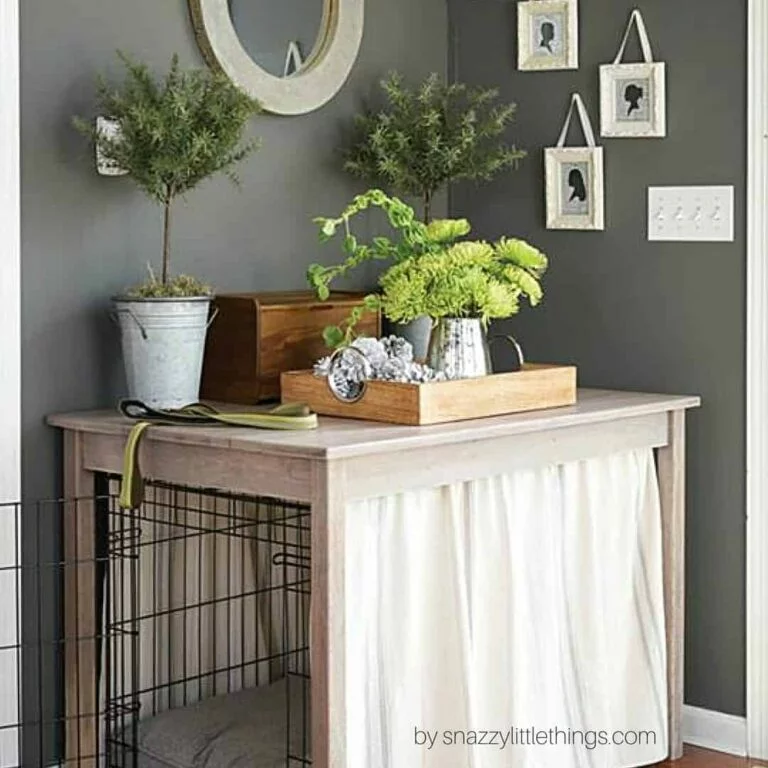 Pet crate table best sale