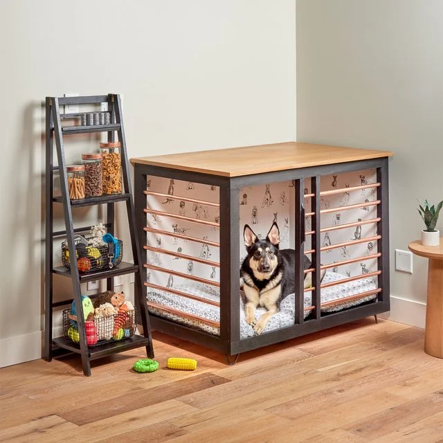 How to make a dog cage look nice best sale